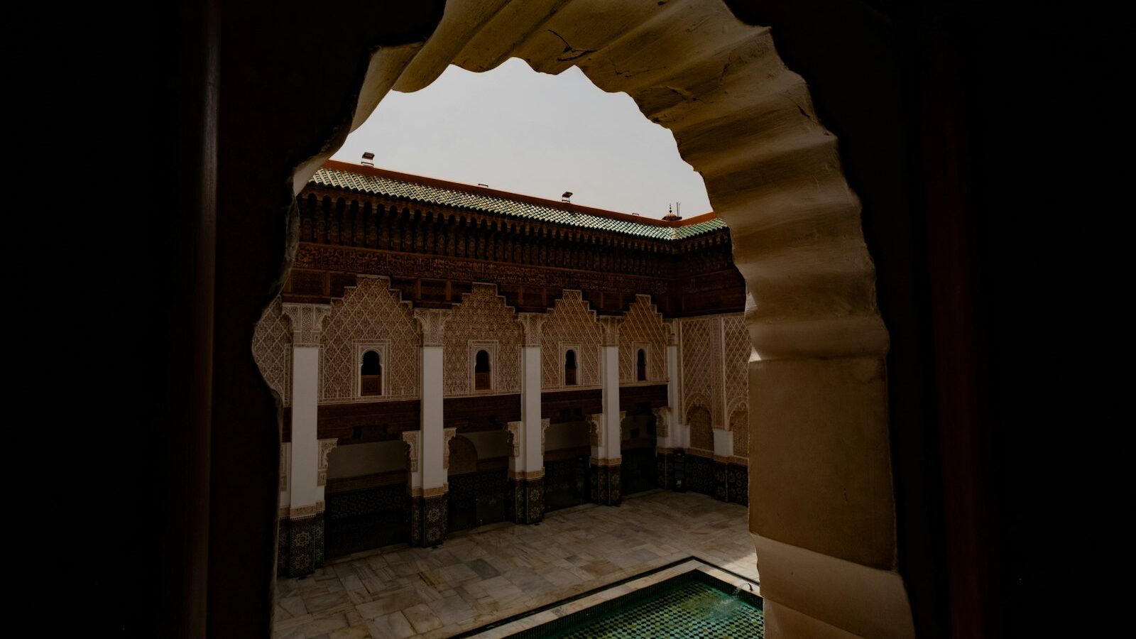 Binnenplaats van een riad in Marrakech