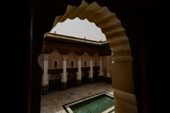 Binnenplaats van een riad in Marrakech