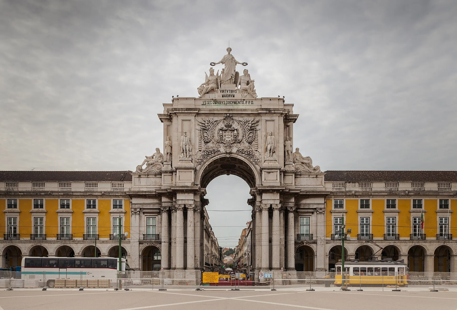 Rua Augusta-boog aan de Praça do Comércio